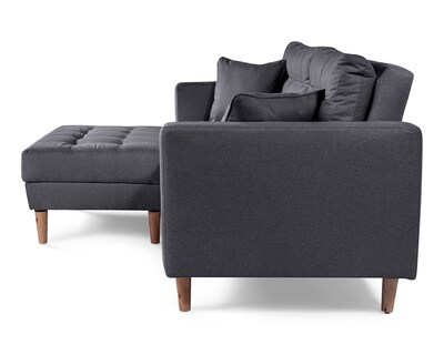 Foto 4 | Sala Modular Sofá Cama Reversible de Lino Gris Oxford Modelo Jerome