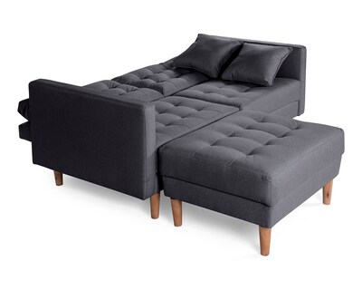 Foto 5 | Sala Modular Sofá Cama Reversible de Lino Gris Oxford Modelo Jerome