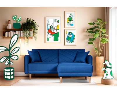 Foto 1 | Sala Modular Sofantástico Azul