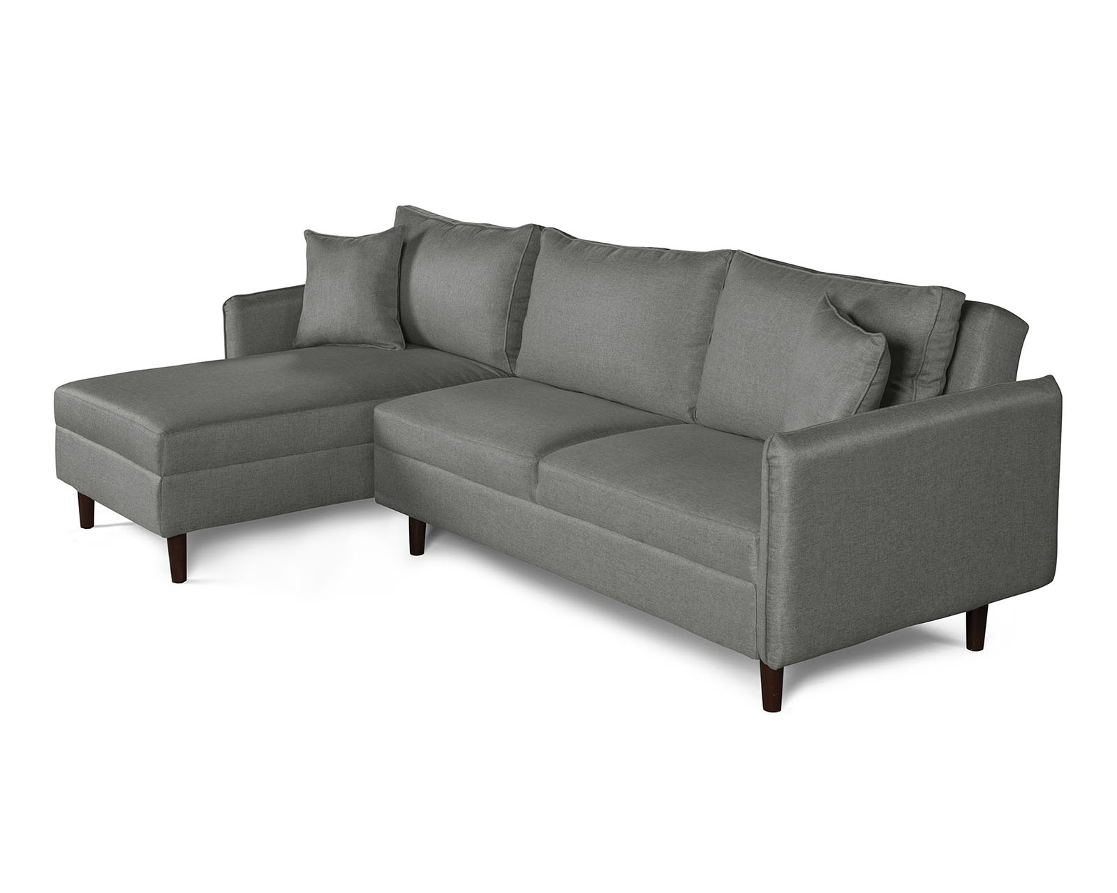 Foto 2 | Sala Modular Sofá Cama Reversible De Lino Gris Claro Beehive Memory Foam Modelo Analia