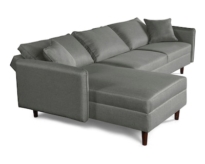 Foto 4 | Sala Modular Sofá Cama Reversible De Lino Gris Claro Beehive Memory Foam Modelo Analia