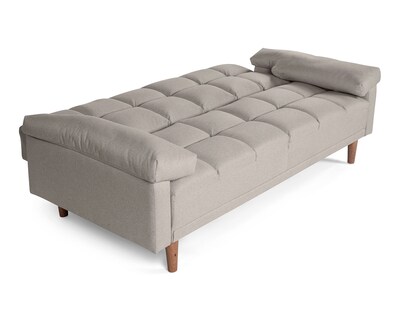 Foto 5 | Sofá Cama De Lino Color Gris Claro Modelo Gabbana