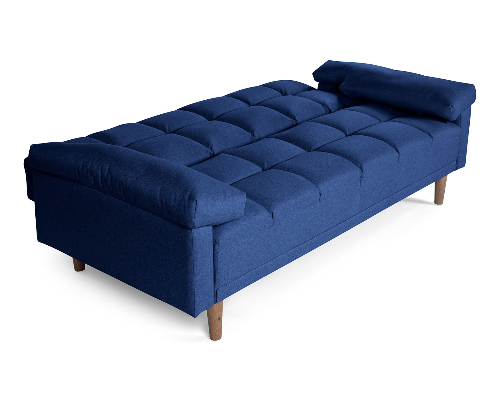 Foto 4 | Sofá Cama De Lino Color Azul Modelo Gabbana