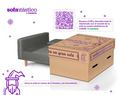 Foto 8 | Sofá Cama De Lino Color Chocolate Modelo Mandela