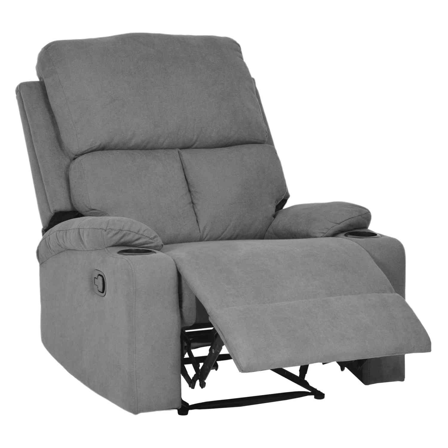 Sillón Reclinable Reposet Nanofort Moderno Minimalista Gris