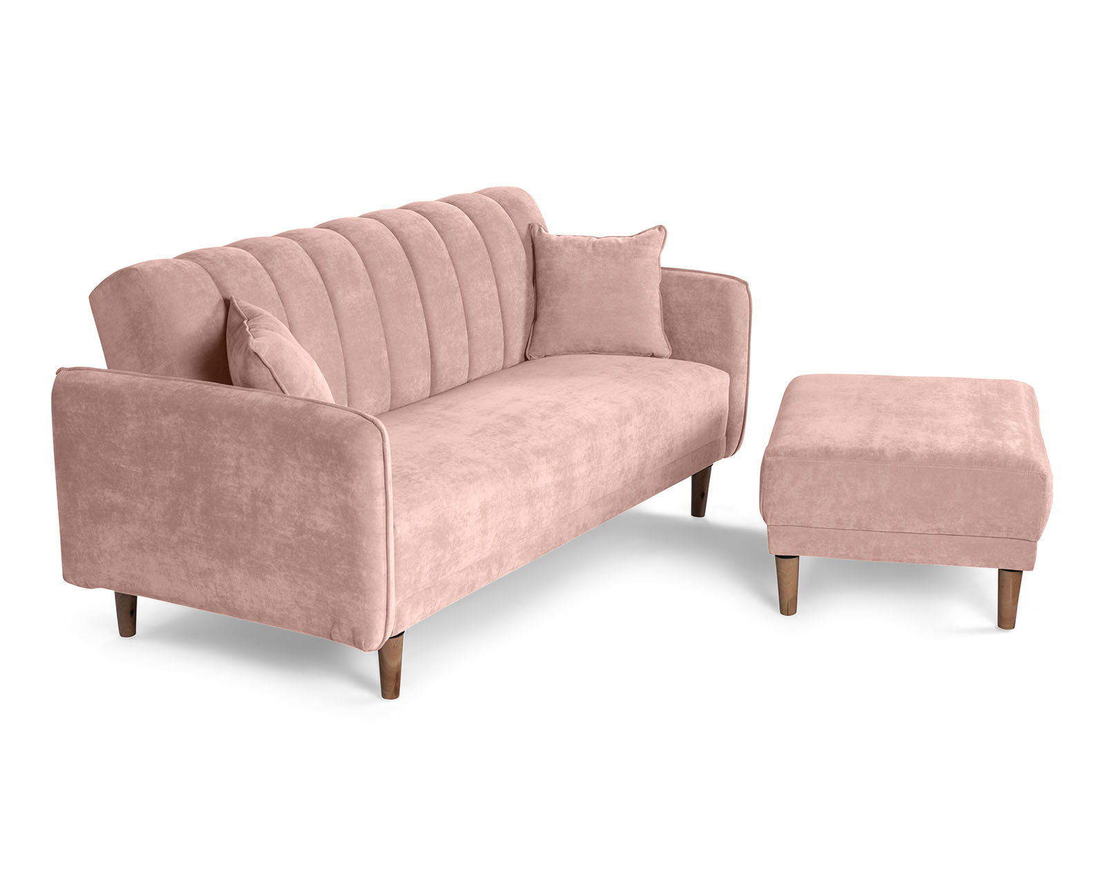 Foto 4 | Sala Modular Sofantástico Rosa Boxsofa Avocata con Sofá Cama Reversible de Velvet