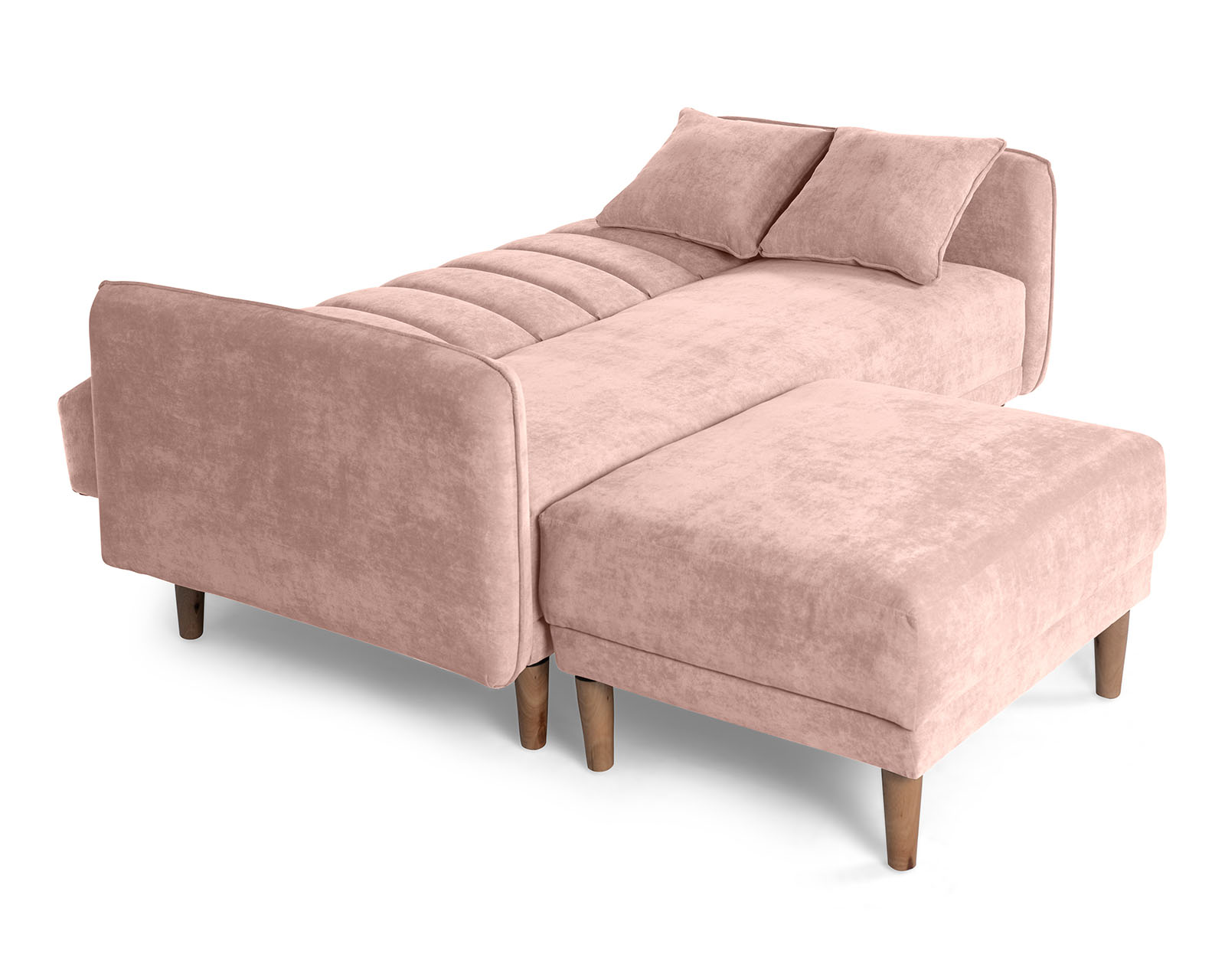 Foto 5 | Sala Modular Sofantástico Rosa Boxsofa Avocata con Sofá Cama Reversible de Velvet