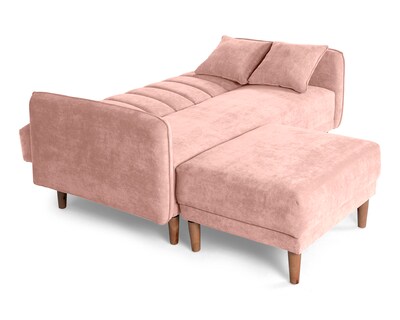 Foto 5 | Sala Modular Sofantástico Rosa Boxsofa Avocata con Sofá Cama Reversible de Velvet