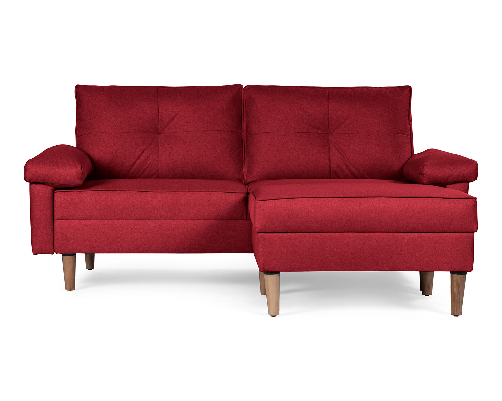 Foto 3 pulgar | Sala Modular Sofantástico Rojo Boxsofa Casanova Sofá Cama Reversible de Lino