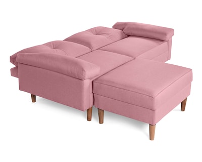 Foto 5 | Sala Modular Sofantástico Rosa Boxsofa Cassanova Sofá Cama Reversible de Lino