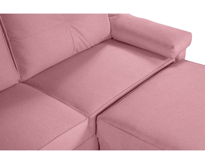 Foto 6 | Sala Modular Sofantástico Rosa Boxsofa Cassanova Sofá Cama Reversible de Lino
