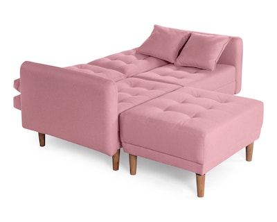 Foto 5 | Sala Modular Sofantástico Boxsofa Cinnamon Rosa con Sofá Cama Reversible de Lino