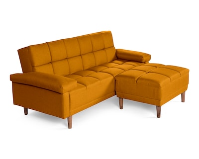 Foto 3 | Sala Modular Sofantástico Boxsofa Eros Mostaza con Sofá Cama Reversible de Lino