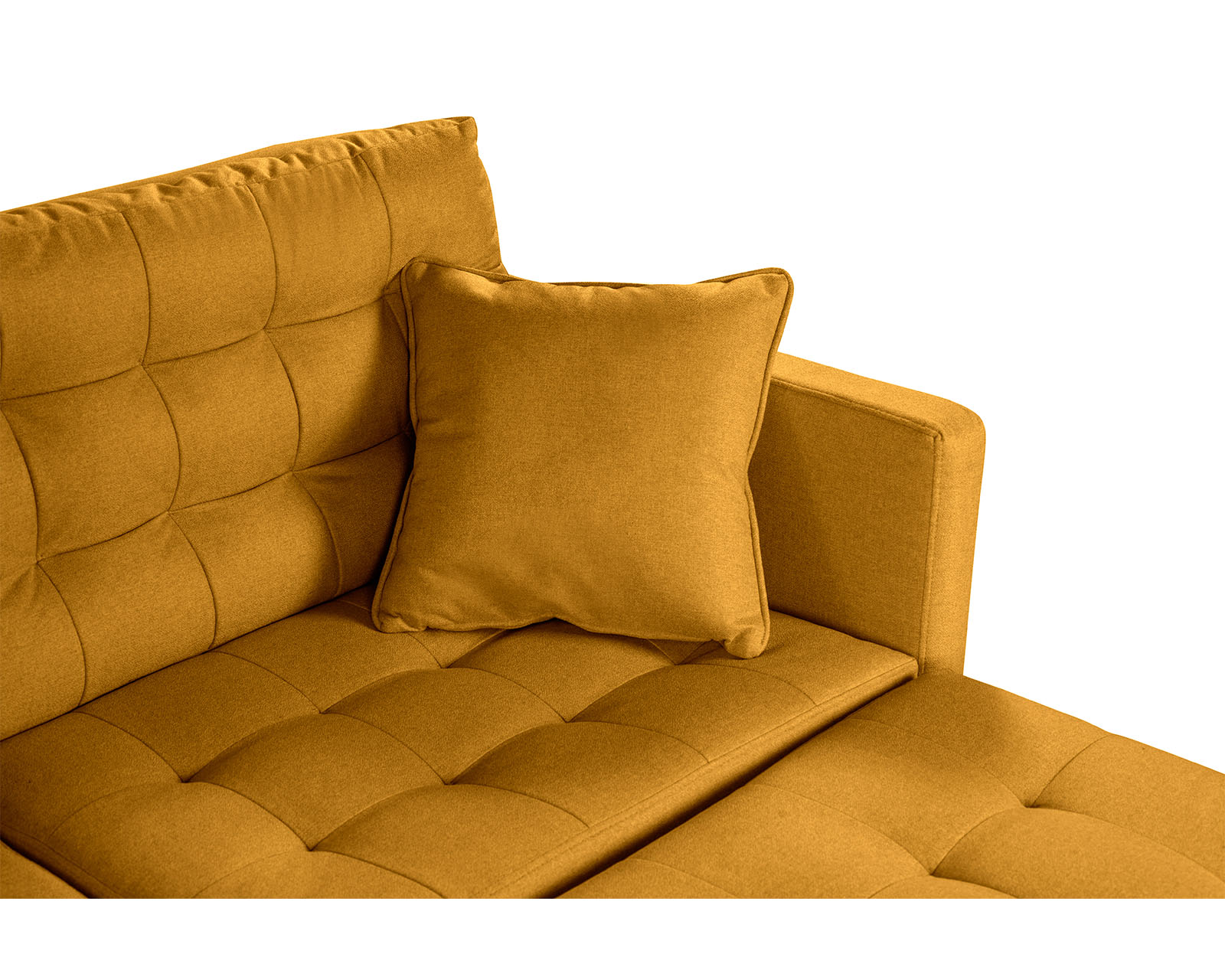 Foto 7 pulgar | Sala Modular Sofá Cama Reversible de Lino Mostaza Boxsofa Jerome