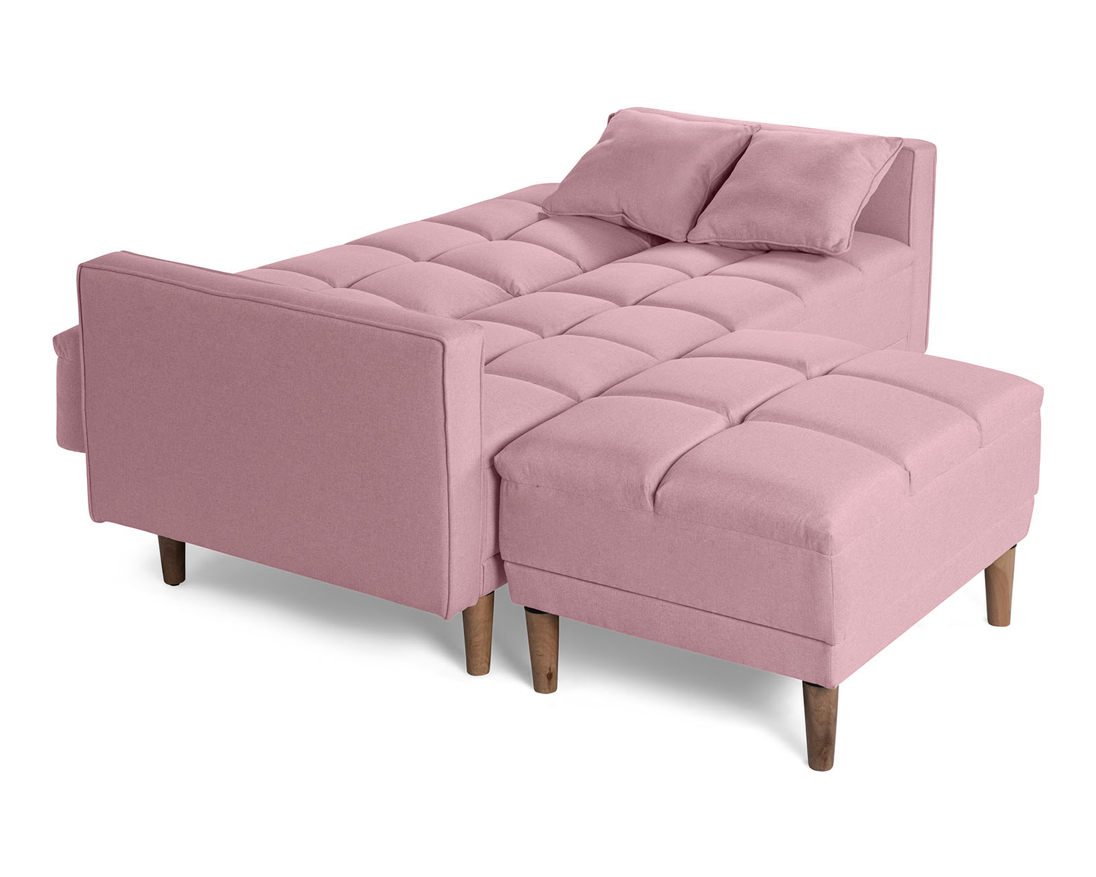 Foto 5 | Sala Modular Sofá Cama Reversible de Lino Palo de Rosa Modelo Mykolo Makora