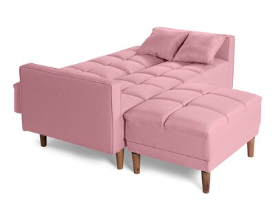 Foto 5 | Sala Modular Sofá Cama Reversible de Lino Palo de Rosa Modelo Mykolo Makora