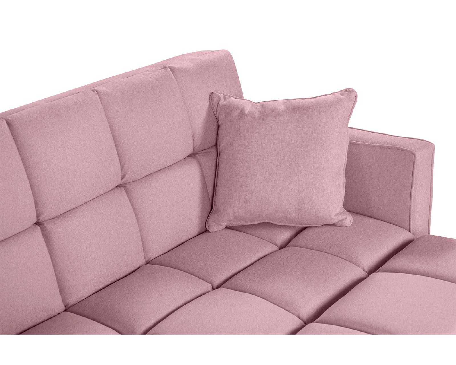 Foto 6 | Sala Modular Sofá Cama Reversible de Lino Palo de Rosa Modelo Mykolo Makora