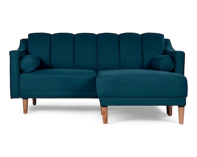 Foto 2 | Sala Modular Sofá Cama Reversible de Velvet Olivo Novella