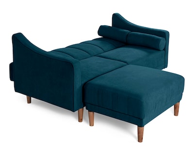 Foto 5 | Sala Modular Sofá Cama Reversible de Velvet Olivo Novella