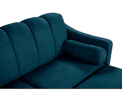 Foto 6 | Sala Modular Sofá Cama Reversible de Velvet Olivo Novella