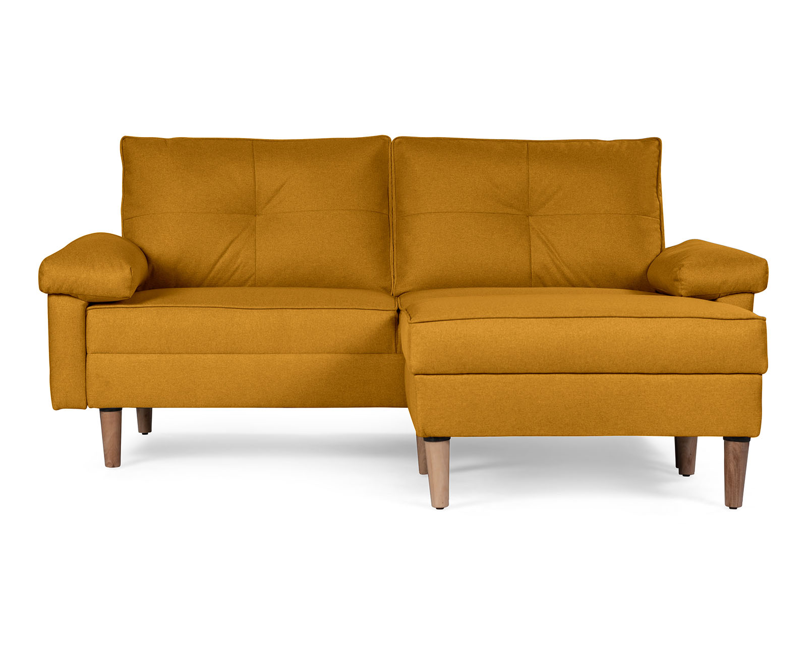 Foto 3 pulgar | Sala Modular Sofá Cama Sofantástico Cassanova Reversible De Lino Mostaza Boxsofa Amarillo