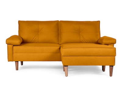 Foto 2 | Sala Modular Sofá Cama Sofantástico Cassanova Reversible De Lino Mostaza Boxsofa Amarillo