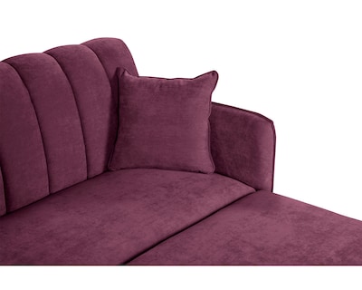 Foto 6 | Sala Modular Sofá Cama Sofantástico Avocata Reversible De Velvet Morado Boxsofa Púrpura