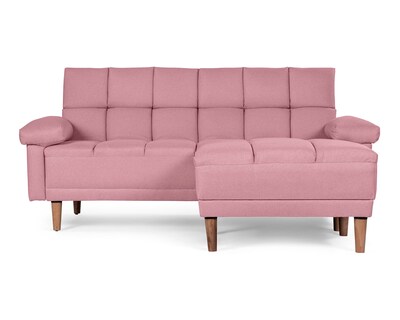 Foto 2 | Sala Modular Sofá Cama Reversible de Lino Palo de Rosa Modelo Eros Makora