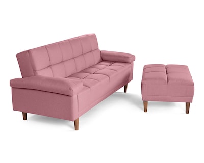 Foto 4 | Sala Modular Sofá Cama Reversible de Lino Palo de Rosa Modelo Eros Makora