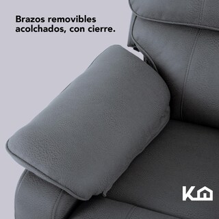 Foto 5 | Sillón Reclinable KingsHouse Gris