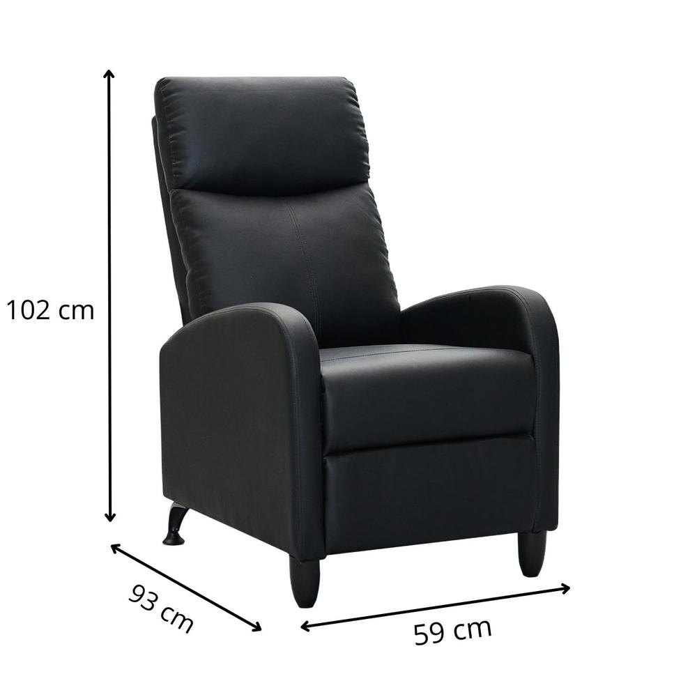 Foto 7 pulgar | Sillón Reclinable Individual Reposet Moderno Minimalista