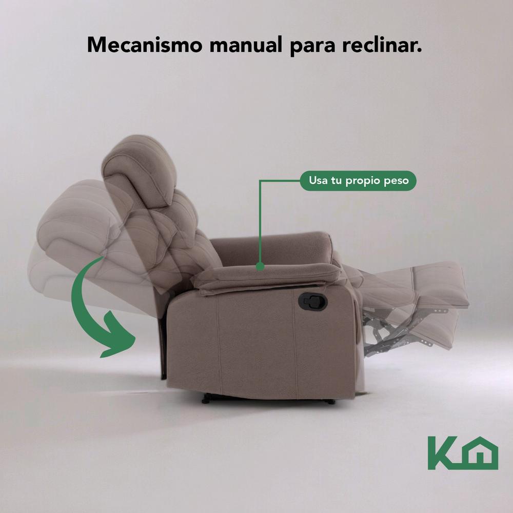 Foto 5 pulgar | Sillón Reclinable KingsHouse Beige