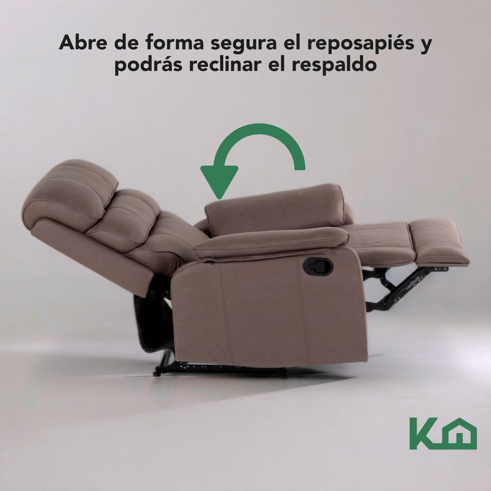 Foto 9 pulgar | Sillón Reclinable KingsHouse Beige