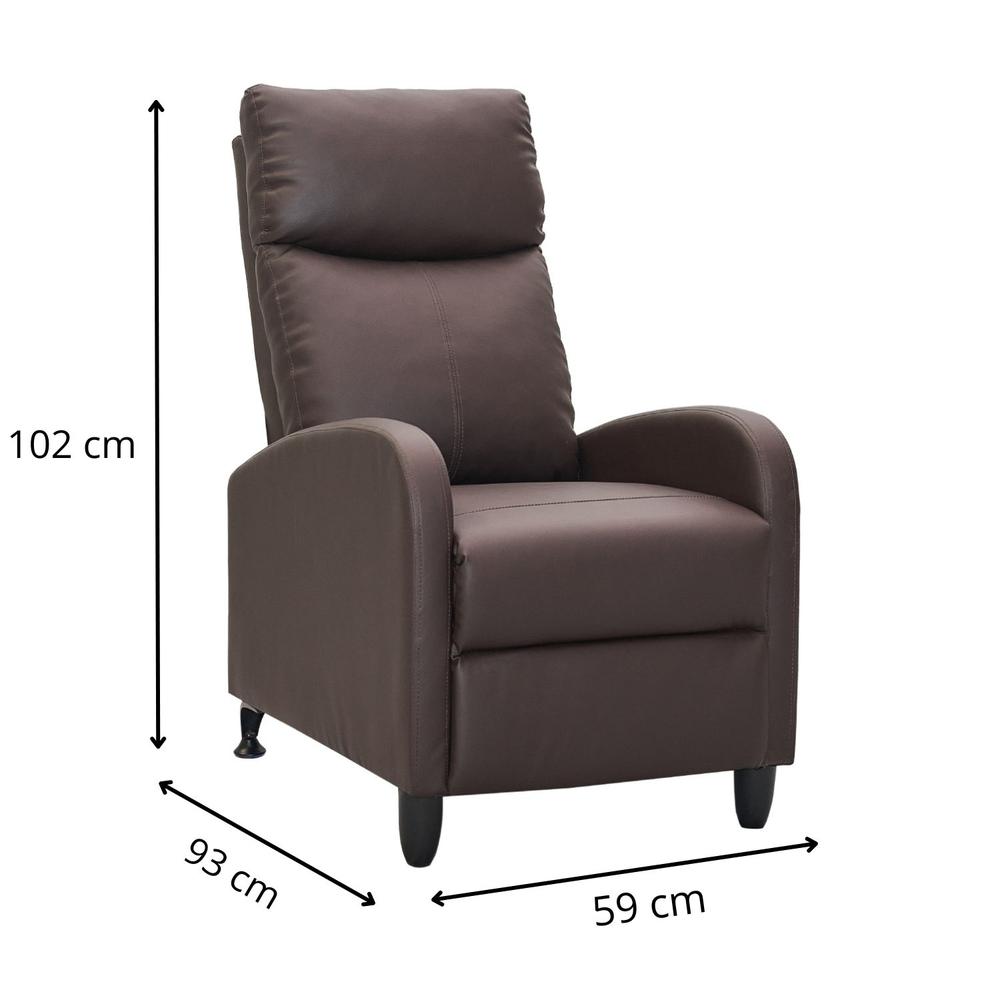 Foto 7 pulgar | Sillón Reclinable Individual Reposet Moderno Minimalista