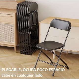 Foto 4 | Silla Plegable Reforzada Plástico Fiesta Exterior Resistente