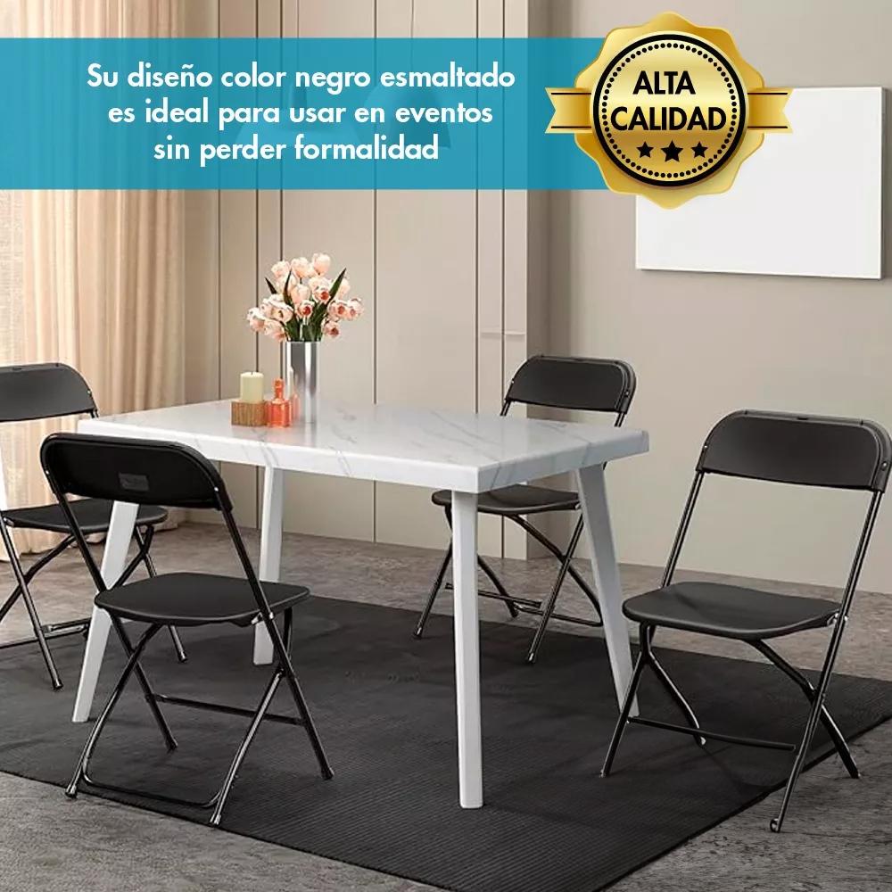 Foto 7 pulgar | Silla Plegable Reforzada Plástico Fiesta Exterior Resistente