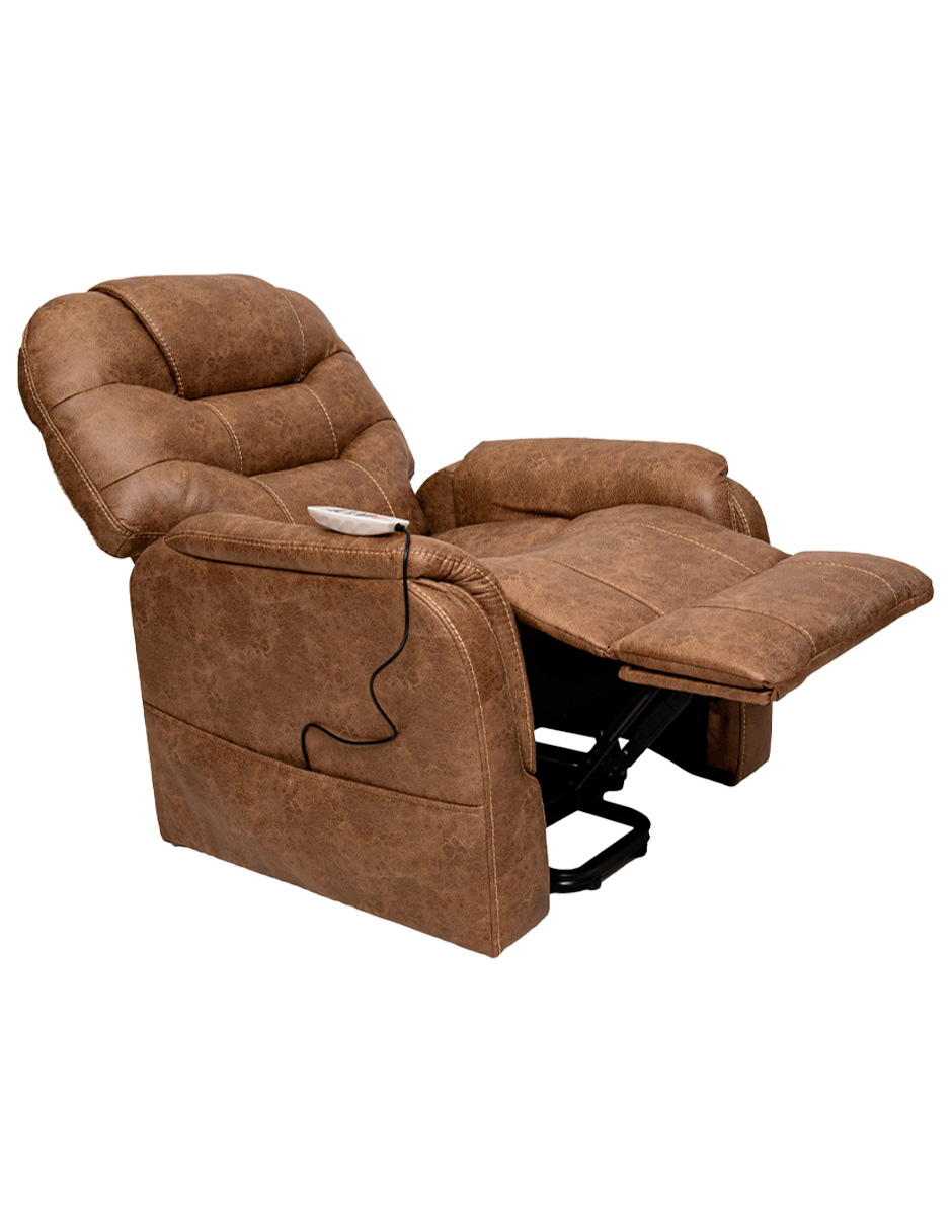 Foto 2 pulgar | Sillón Reclinable Eléctrico Xena Con Masaje Y Elevación De Tela Color Café