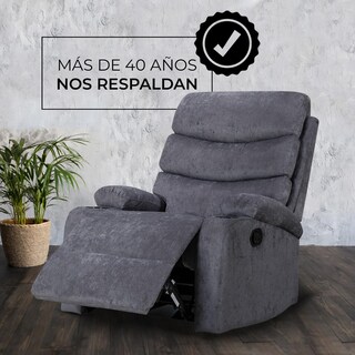 Foto 4 | Sillón Reclinable Luma de Tela Gris con Porta Vasos