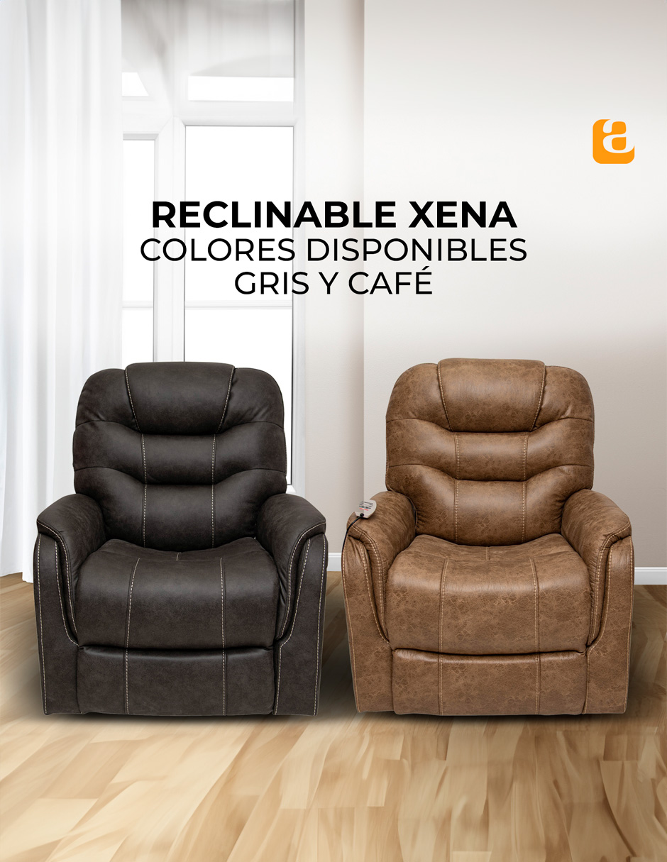 Foto 7 pulgar | Sillón Reclinable Eléctrico Xena Con Masaje Y Elevación De Tela Color Gris