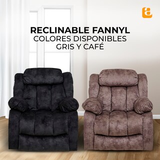 Foto 8 | Reclinable Eléctrico Con Masaje, Calor Y Elevador Fannyl De Tela Color Gris