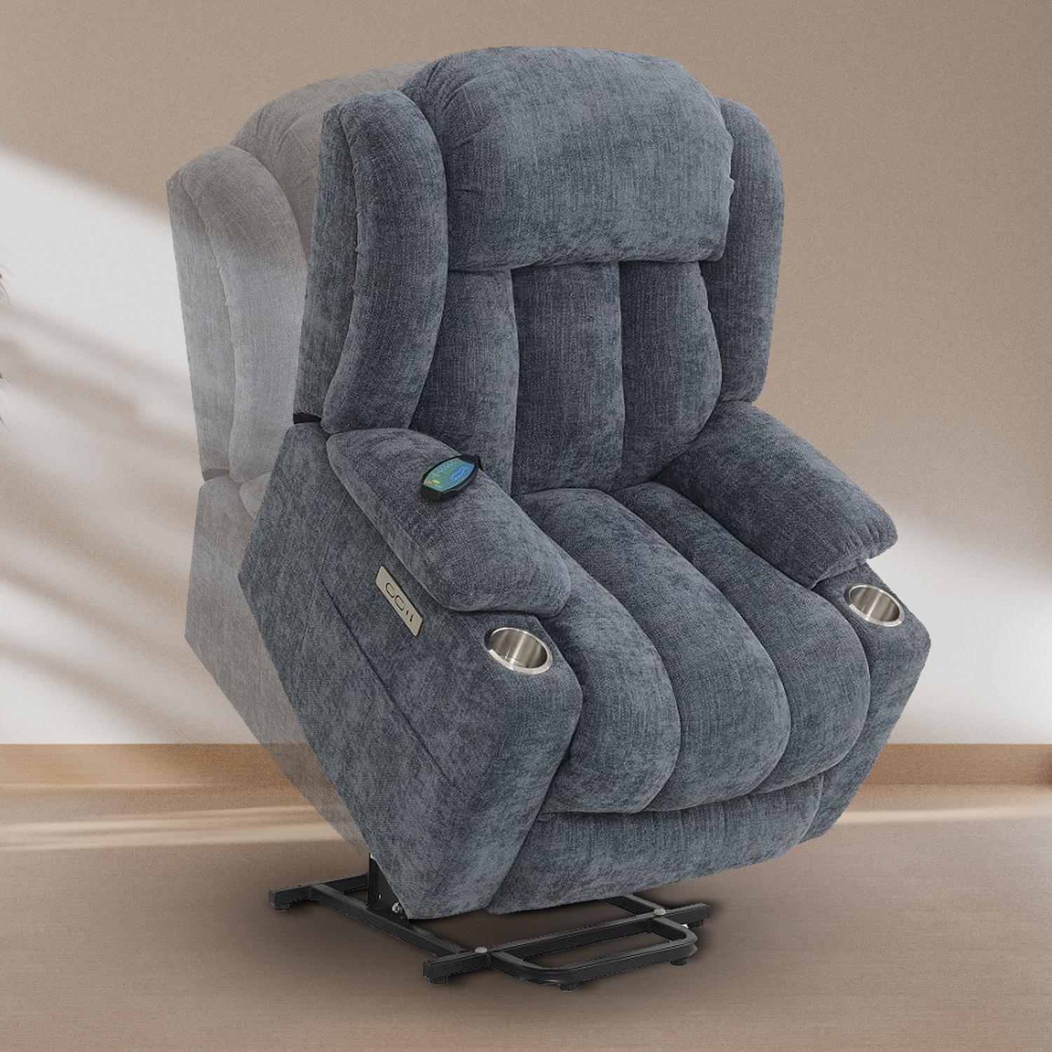 Foto 2 pulgar | Sillón Reclinable Eléctrico Avanti Ringo con Masaje Y Elevación Azul