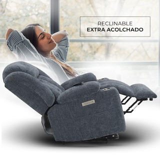 Foto 3 | Sillón Reclinable Eléctrico Avanti Ringo con Masaje Y Elevación Azul