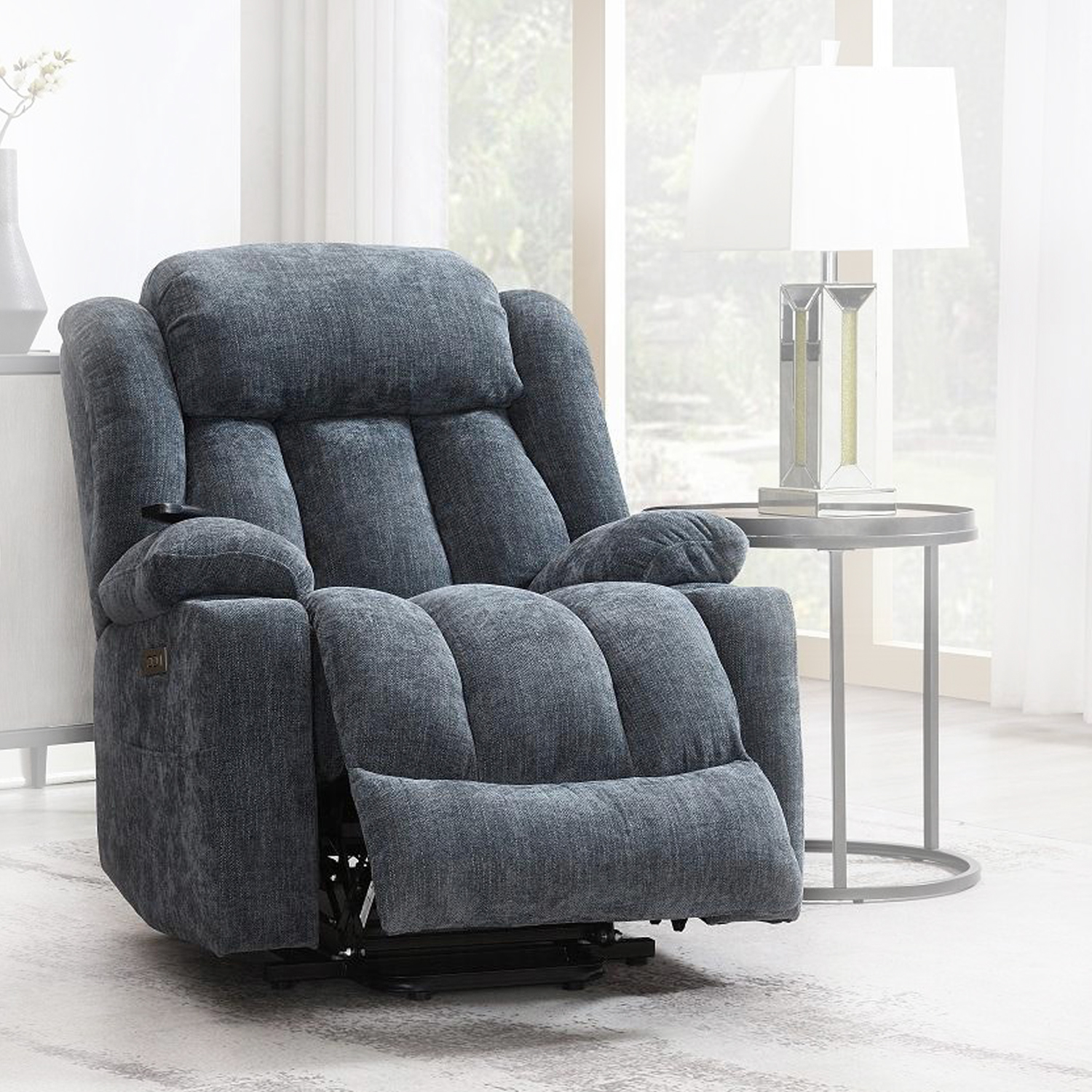 Foto 5 pulgar | Sillón Reclinable Eléctrico Avanti Ringo con Masaje Y Elevación Azul