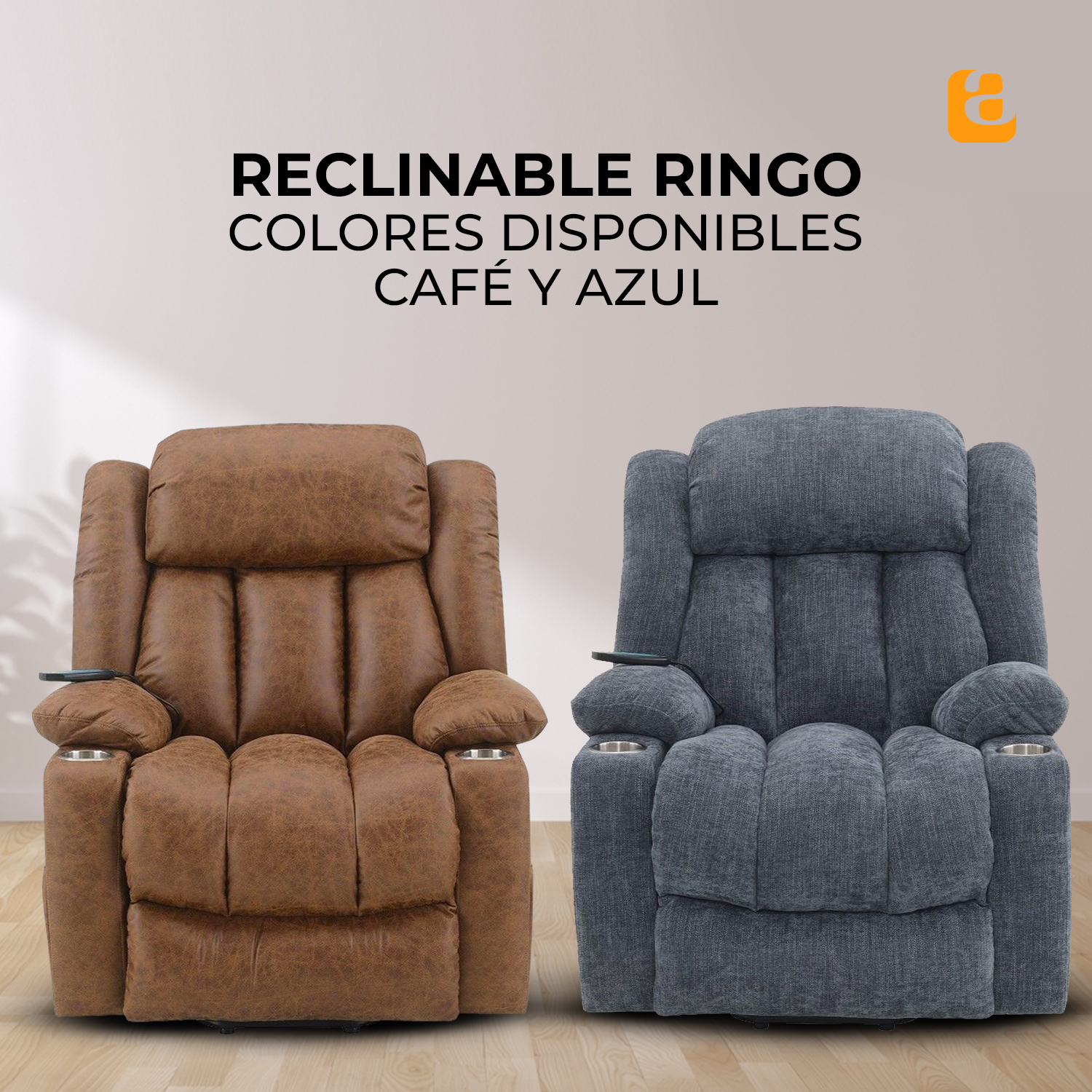 Foto 8 pulgar | Sillón Reclinable Eléctrico Avanti Ringo con Masaje Y Elevación Azul