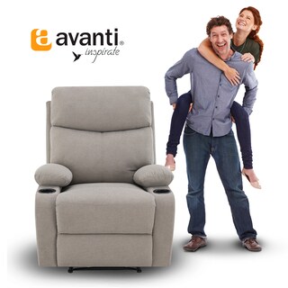 Foto 5 | Sillón Reclinable Nando de Tela Gris con Porta Vasos Integrados