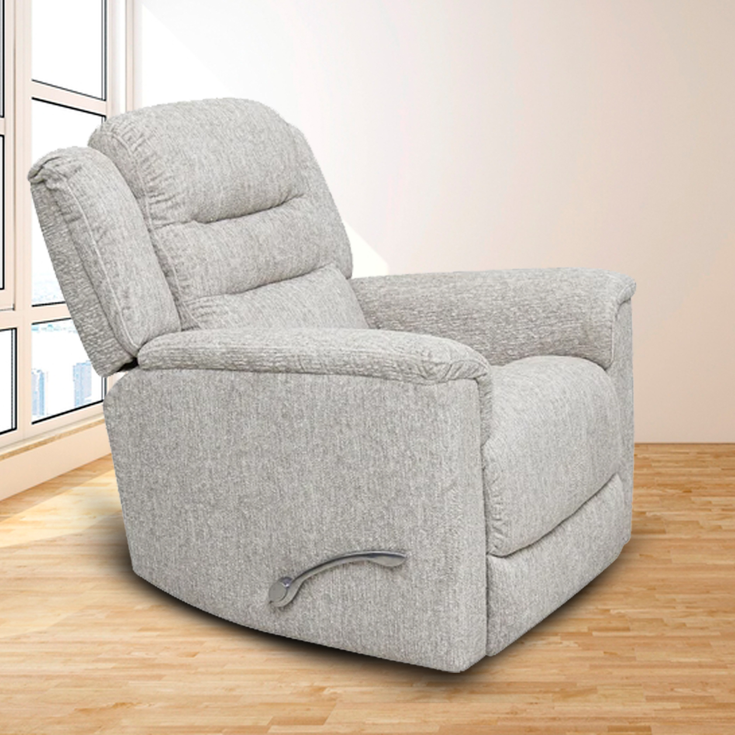 Foto 3 pulgar | Sillón Reclinable Giratorio Gris