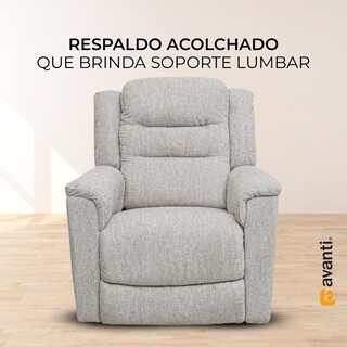 Foto 3 | Sillón Reclinable Giratorio Gris