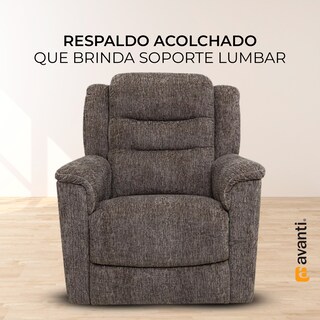 Foto 2 | Sillón Reclinable Giratorio Café
