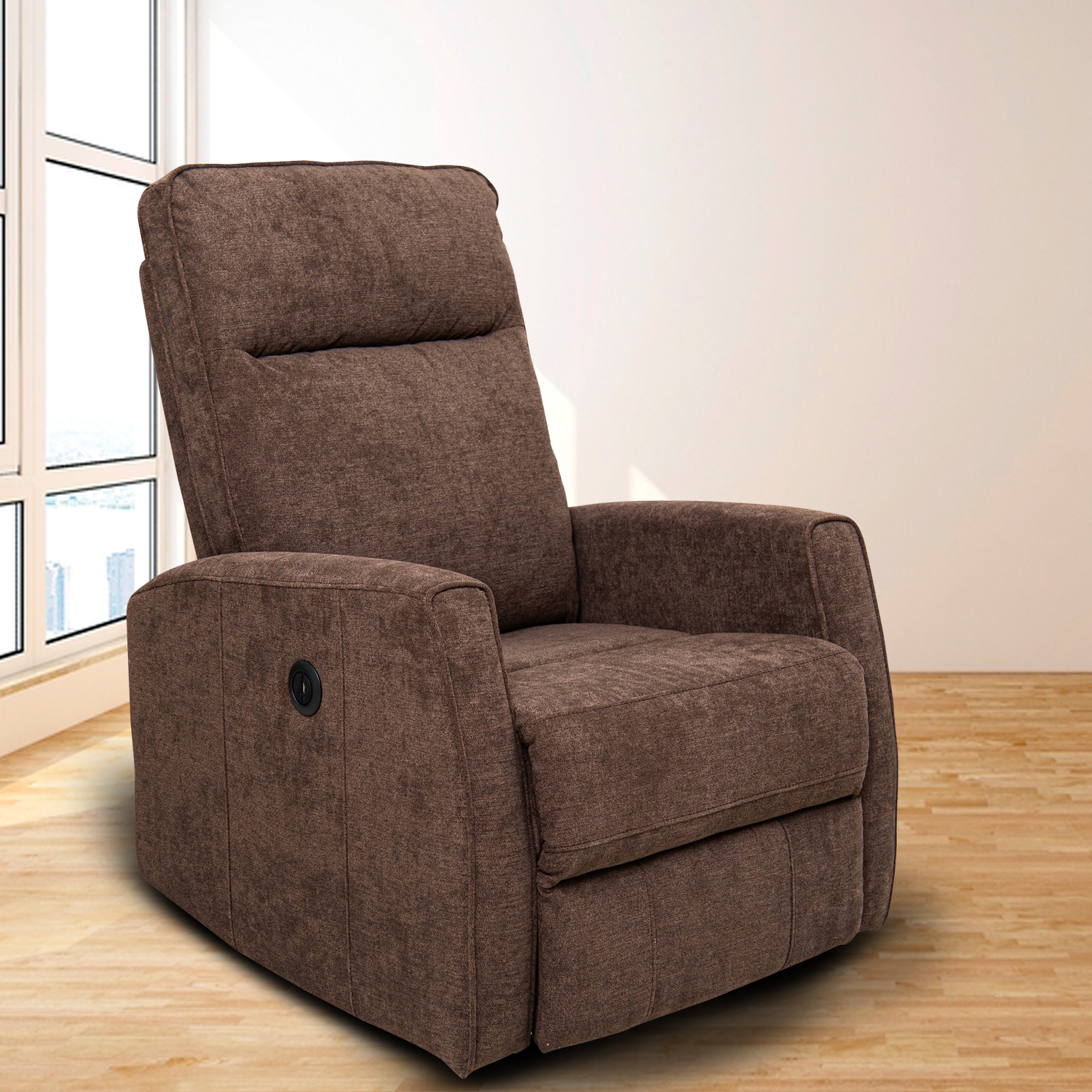 Foto 2 pulgar | Sillón Reclinable Eléctrico Avanti Calisto Café con Puerto USB