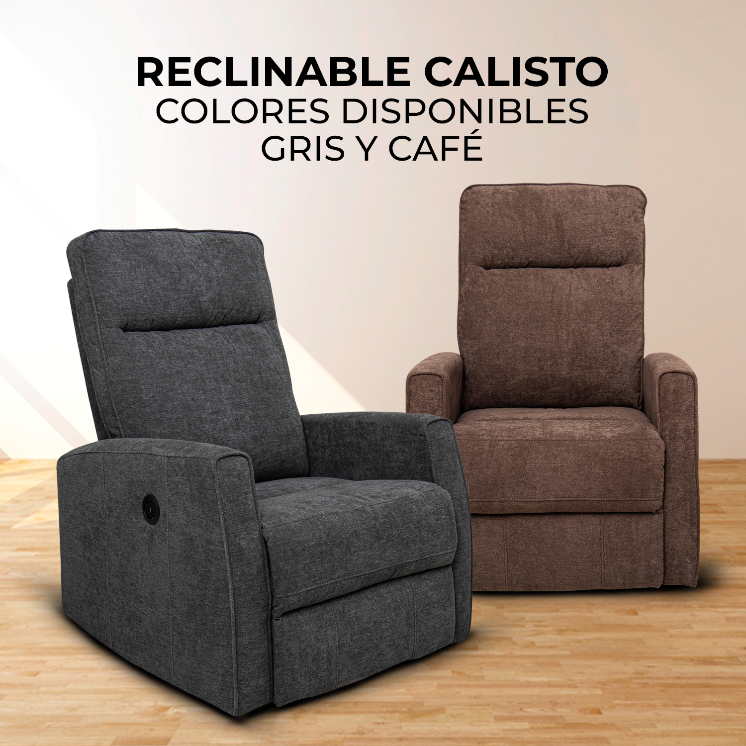 Foto 7 pulgar | Sillón Reclinable Eléctrico Avanti Calisto Gris con Puerto USB